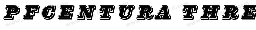PFCentura ThreeSingl字体转换